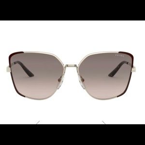 Prada-Pale Gold Brown Gradient Cat Eye Sunglasses